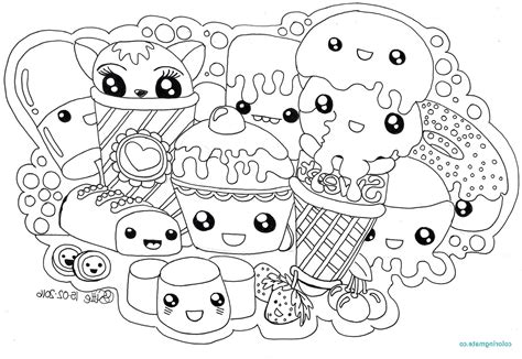 kawaii para colorear.